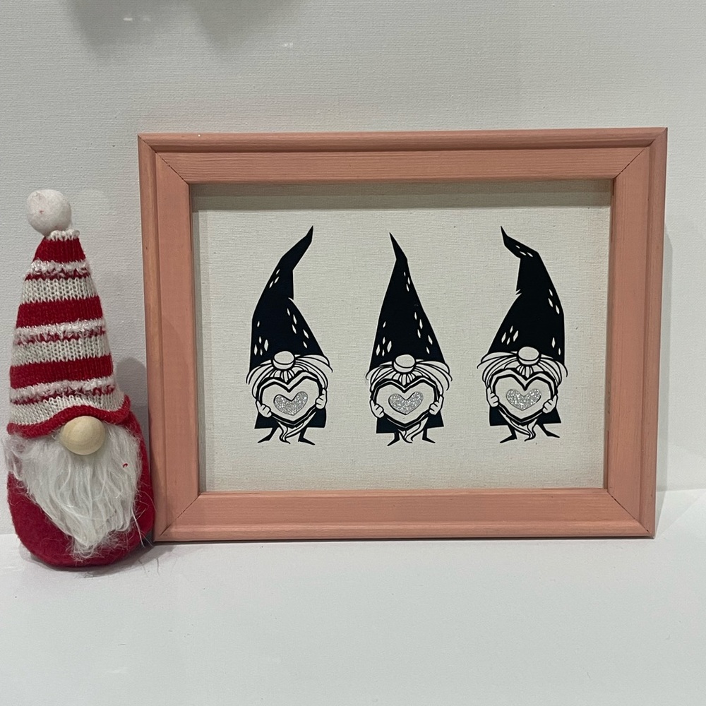 Gnome love 8“x10” sign